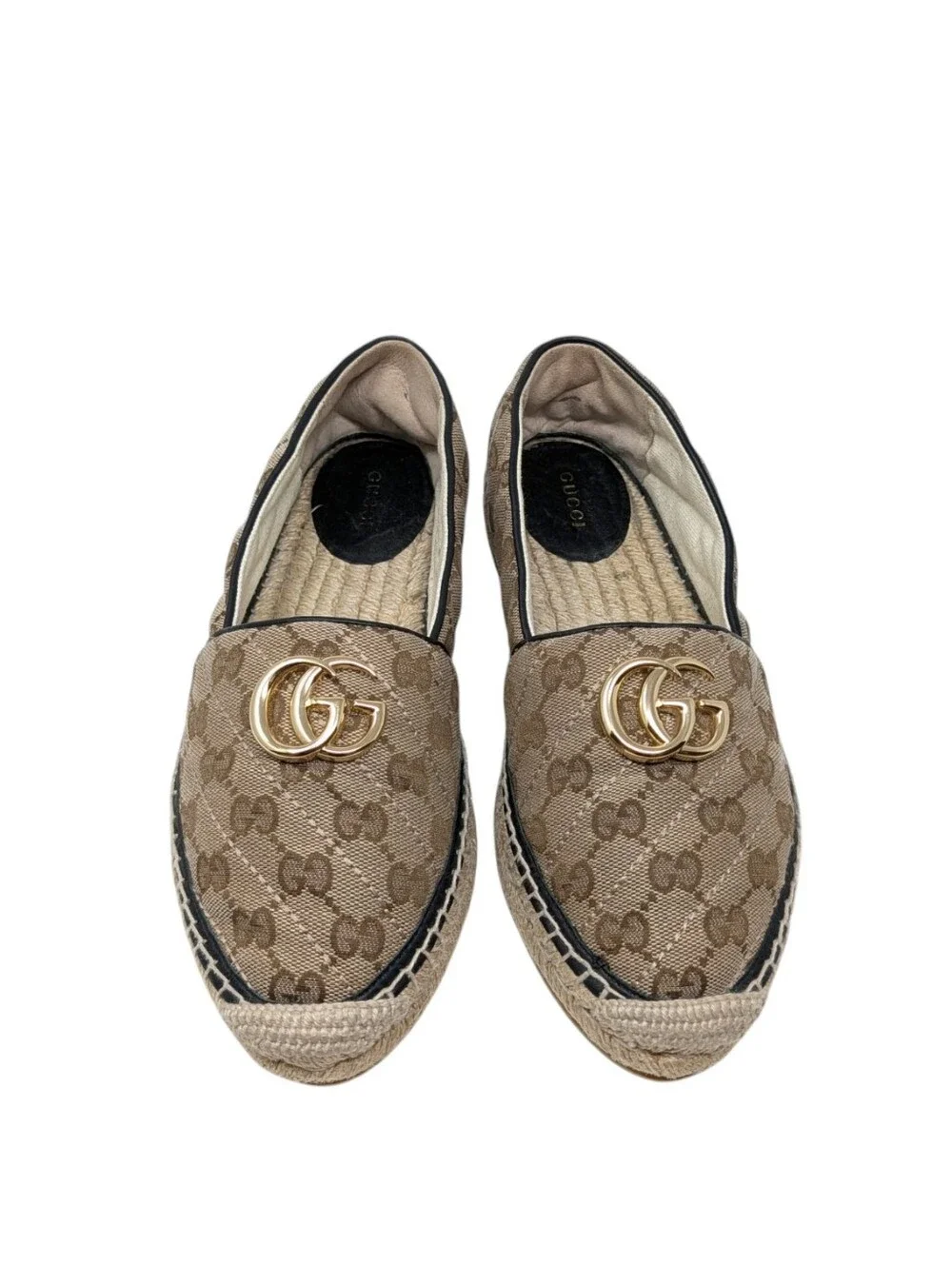 Gucci GG Marmont Monogram Matelasse Canvas Espadrille Size EU 38.5